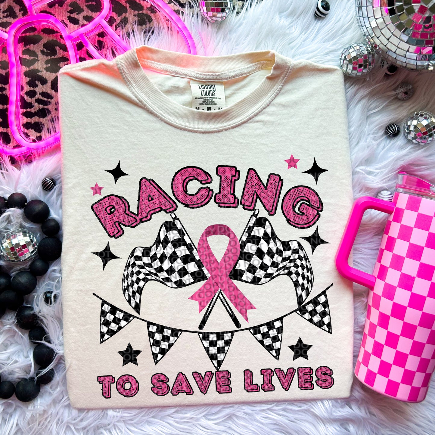 Racing to Save Lives (Breast Cancer Awareness)